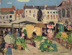 Market Scene by James Wilson Morrice