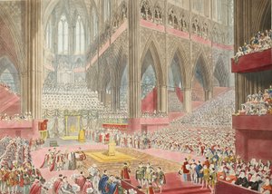 The Coronation of His Majesty, George The Fourth: Taken at the Time of the Recognition, 1822 by James after Stephanoff