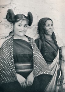 An Arizona Hopi Girl and Her Mother, 1912