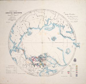 Chart of the Arctic Regions from the Admiralty Surveys, Third Edition