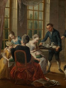 Afternoon Tea (detail) by Jan Anton Garemyn