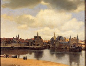 View of the city of Delft