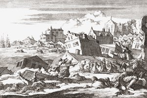 1692 Earthquake at Port Royal, Jamaica