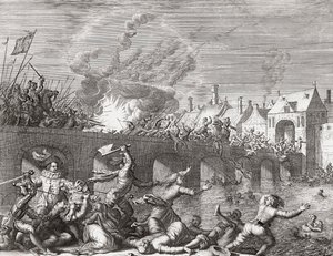 Siege of Maastricht by Jan (after) Luyken