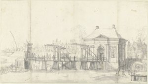 Heiligeweg Gate in Amsterdam in Winter by Jan Abrahamsz. Beerstraten
