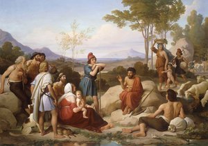 Aesop Telling a Fable by Jan Adam Janszoon Kruseman
