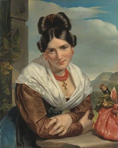 Girl Resting by Jan Adam Janszoon Kruseman