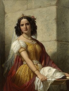 Salome with the Head of John the Baptist. Around 1861 by Jan Adam Janszoon Kruseman