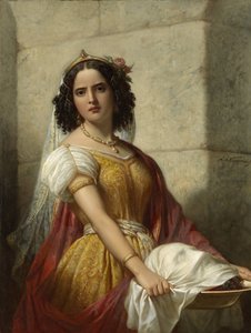 Salome with the Head of John the Baptist by Jan Adam Kruseman (signed by artist)