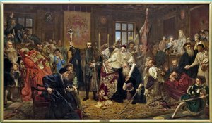 The Union of Lublin, 1869 by Jan Alojzy Matejko