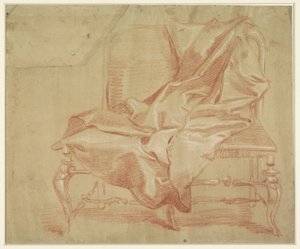 Coat Lying on a Double Armchair by Jan Anton Garemyn