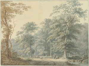Forest Scene with Classicist Staffage