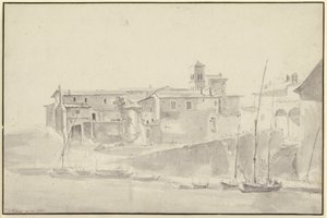 The Tollhouse on the Tiber by Jan Asselijn