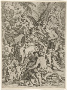 Saint Cecilia with Organ in Hand by Jan Baptist Herregouts