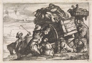 The Cart by Jan Baptist de Wael