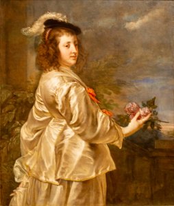 Young Woman in a Silk Dress by Jan Boeckhorst