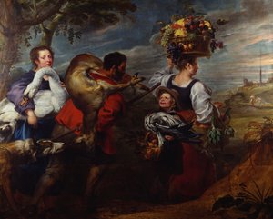 Peasants on Their Way to Market by Jan Boeckhorst