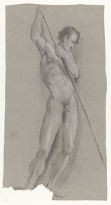 Naked Man with Stick by Jan Brandes (possibly)