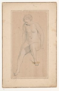 Seated Female Nude by Jan Brandes (possibly)