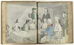 European Card Party in Ceylon by Jan Brandes