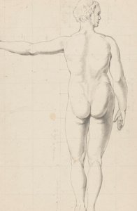 Nude Studies of Woman and Man, Seen from the Back by Jan Brandes