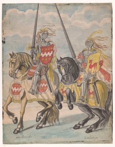 Knights with the Family Crests of Brandes and Hirschman by Jan Brandes