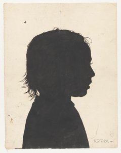Silhouette Portrait of Jan Brandes Junior by Jan Brandes
