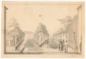 Garden and Driveway of a Country House near Tandjong Priok by Jan Brandes