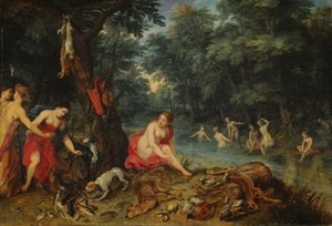 Bath of the Nymphs (The Nymphs of Diana Returning from Fishing)