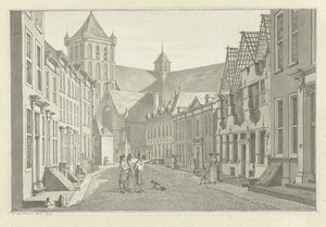Ruins of the House of Lucas van Steveninck in Middelburg, 1787 by Jan Bulthuis (signed by artist)