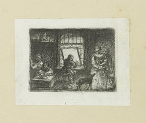 Interior of a print workshop
