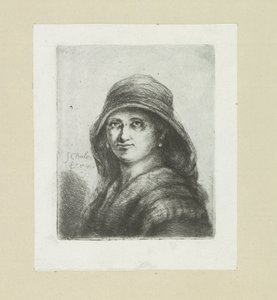 Young Woman with Hood by Jan Chalon