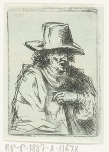 Man with Top Hat and Cane
