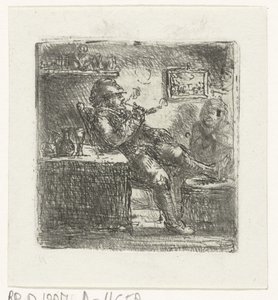 Man with Pipe by Jan Chalon