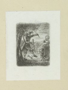 Street Musician with Violin and Dancing Dog