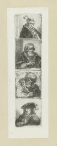 Four male portraits