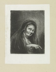 Pointing Old Woman