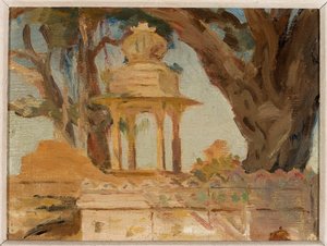 Indian Shrine of Hiesa in Udaipur. From a Journey to India by Jan Ciągliński