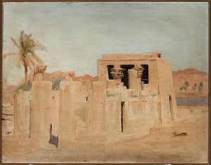 Luxor - Bank of the Nile. From a Journey to Egypt by Jan Ciągliński