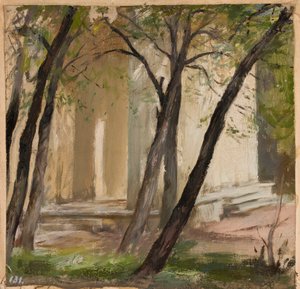Garden of the Academy of Fine Arts in St. Petersburg