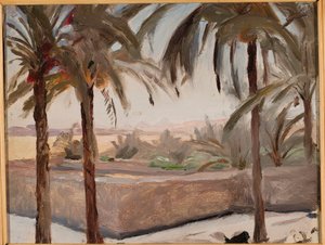 Palms Against the Pyramids. From a Journey to Egypt