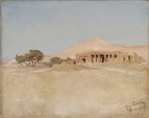 Kurna Temple - Luxor. From a Journey to Egypt by Jan Ciągliński