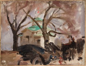 Spring on Yelagin Island in St. Petersburg by Jan Ciągliński