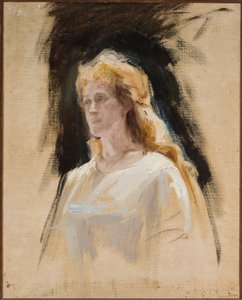 Zyglinda, Sketch of Actress Adelajda Bolska by Jan Ciągliński