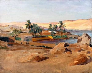 The River Nile near Aswan by Jan Ciągliński