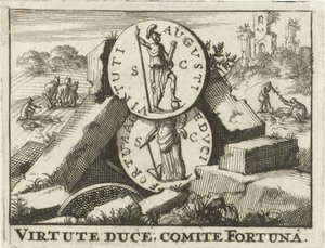 Roman Coins Resting on a Pile of Stones by Jan Claesz ten Hoorn