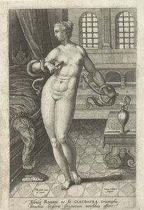 Death of Cleopatra (Famous Suicides from Antiquity) by Jan Collaert (II)
