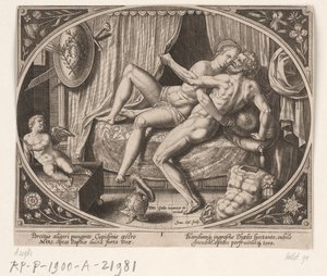 Adultery of Venus and Mars by Jan Collaert (II)