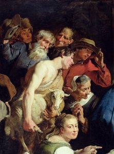 The Adoration of the Shepherds (detail) by Jan Cossiers