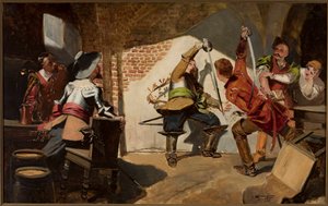 Duel in a Tavern by Jan Czesław Moniuszko